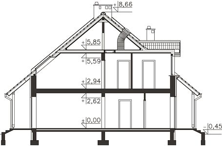 Фасад дома AKC-8876-98 Фасад дома AKC-8876-98