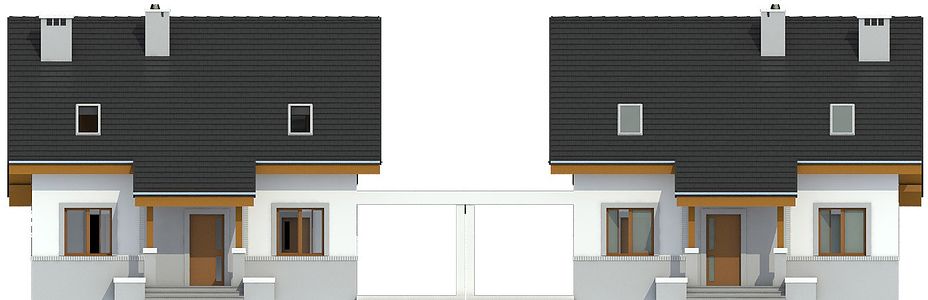 Фасад дома GHB-9655-75 Фасад дома GHB-9655-75