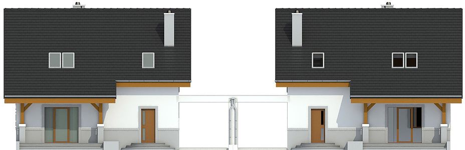 Фасад дома GHB-9655-75 Фасад дома GHB-9655-75