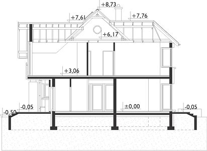 Фасад дома FEC-3987-36 Фасад дома FEC-3987-36