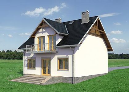Фасад дома KIF-2521-77 Фасад дома KIF-2521-77